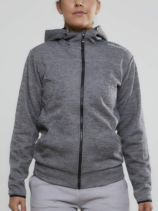 Craft Leisure Full Zip Hood - DARK GREY MELANGE