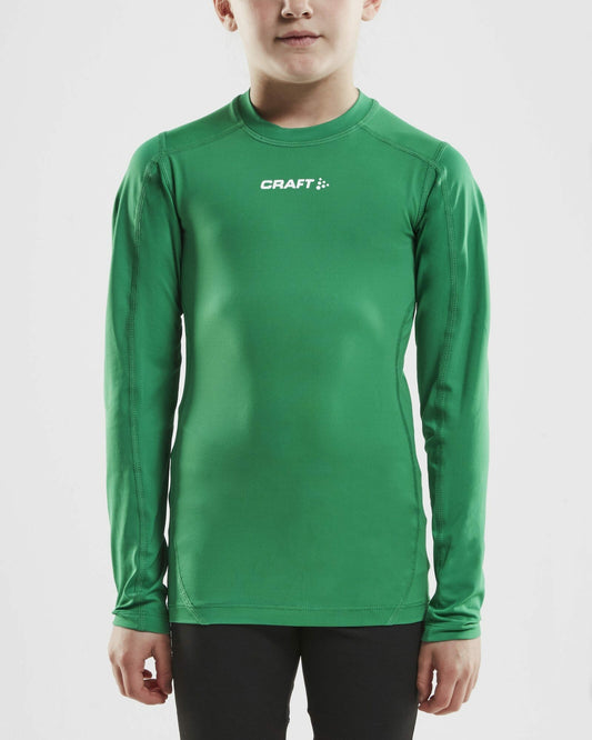 Craft Junior Ability Compression Longsleeve - TEAM GREEN