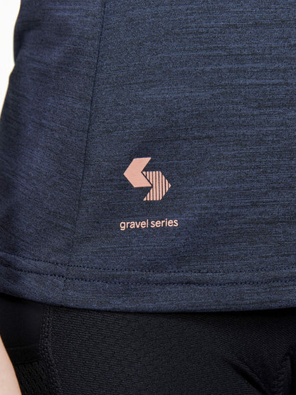 Craft ADV Gravel Bike Short Sleeve Tee - Black Melange