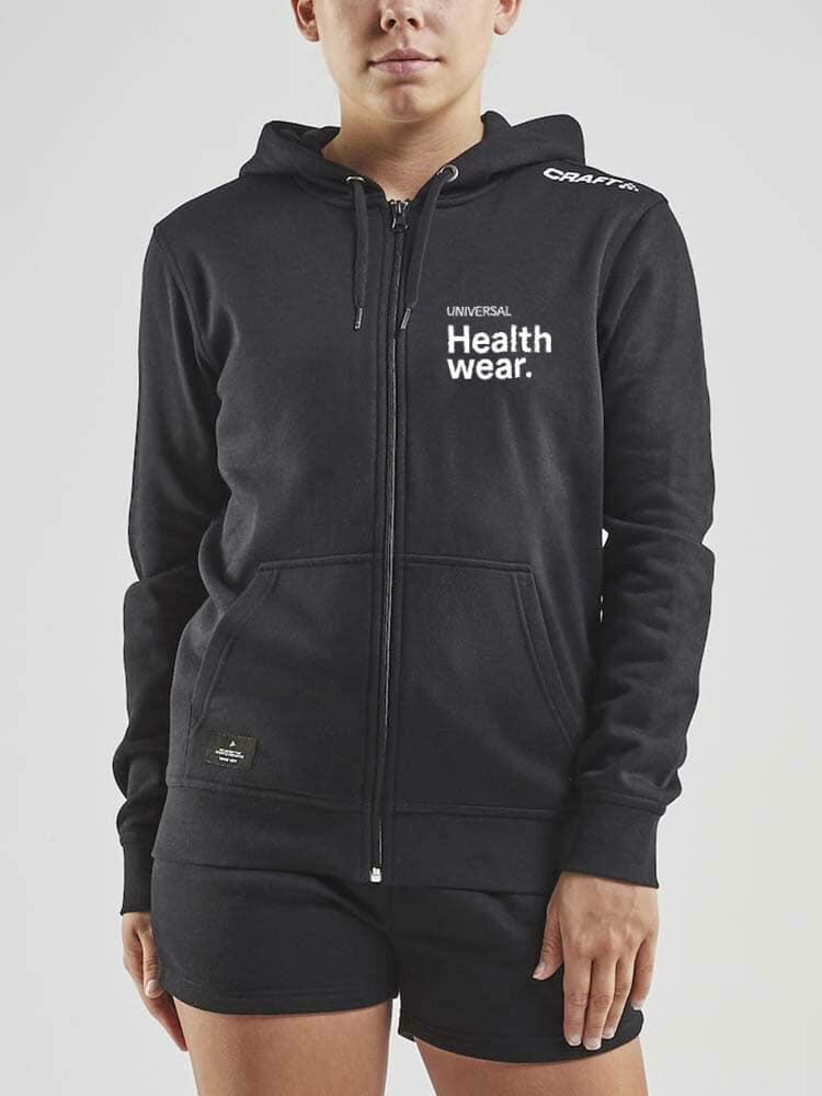 Craft Universal Healthwear Full Zip Hoody - Black