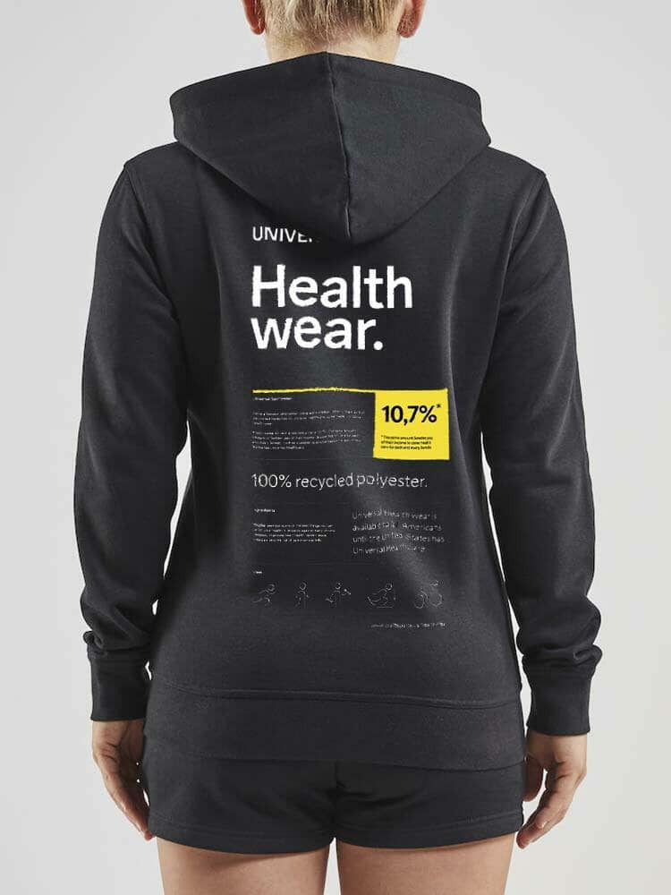Craft Universal Healthwear Full Zip Hoody - Black