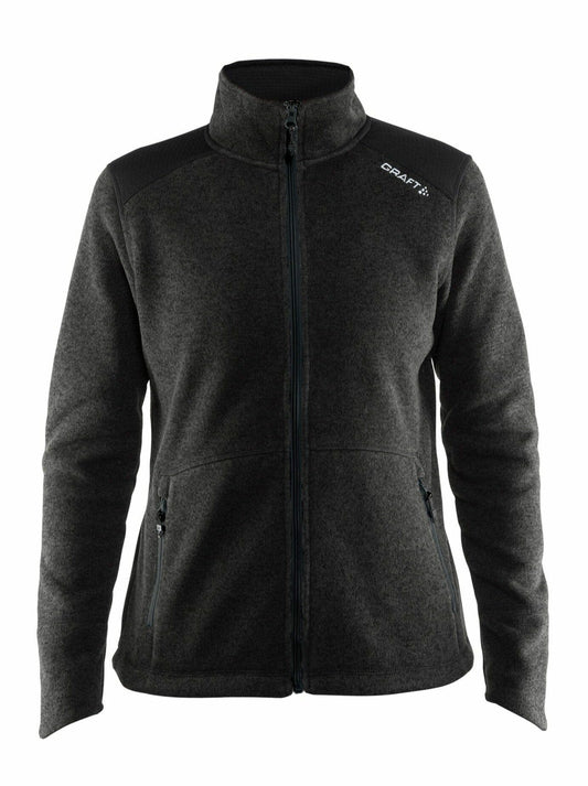 Craft Craft Noble Zip Fleece Jacket - BLACK/PLATINUM